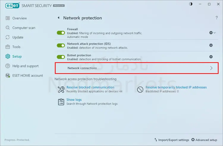 تغییر تنظیمات firewall در آنتی ویروس نود32 تغییر تنظیمات firewall در آنتی ویروس نود32